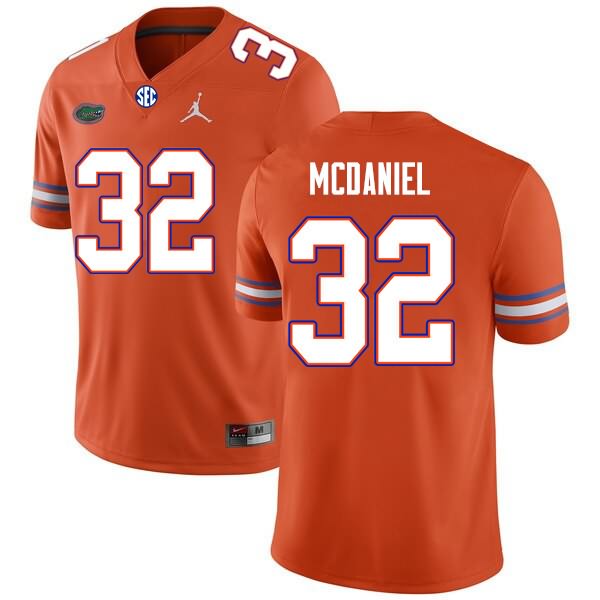 NCAA Florida Gators Mordecai McDaniel Men's #32 Nike Orange Stitched Authentic College Football Jersey QNS1464JQ